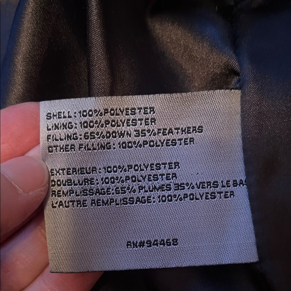 Like new Elegant A.B.S. Silver label Black Puffer Jacket - Picture 14 of 16